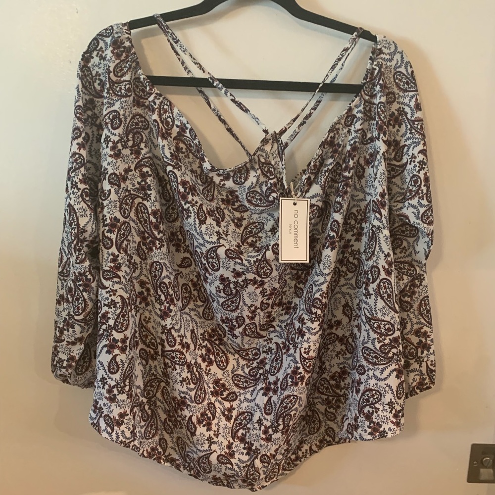 No Comment Plus size cropped top - 3X
